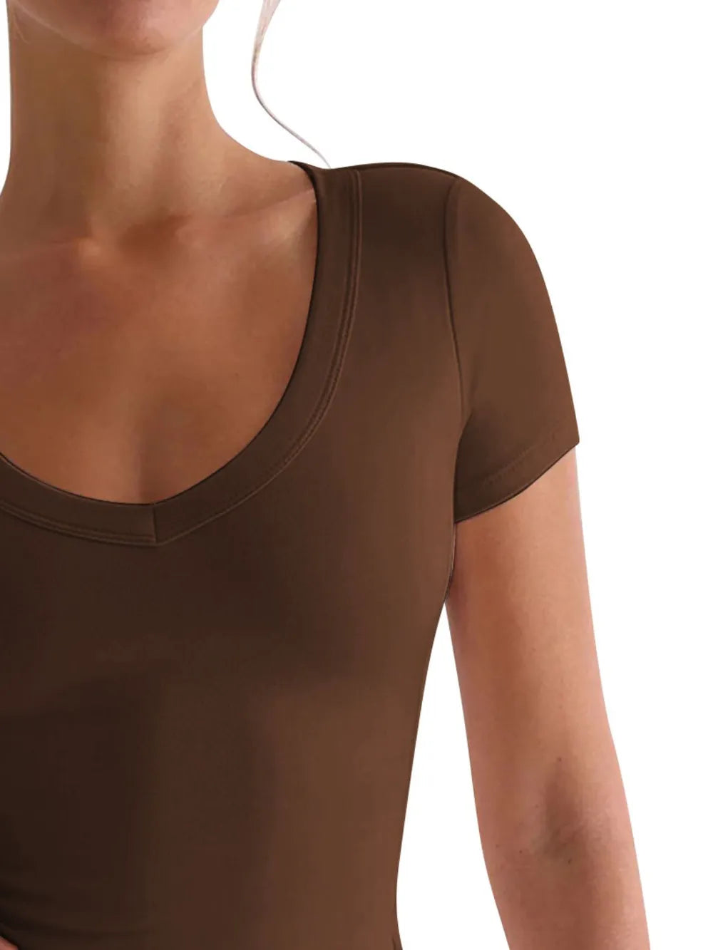 Scoop Neck Short Sleeve T-Shirt