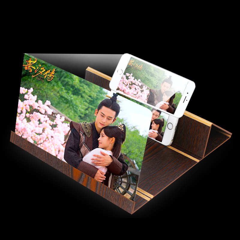 Orsda 12 Wooden 3D Phone Screen Magnifier HD Mobile Amplifier