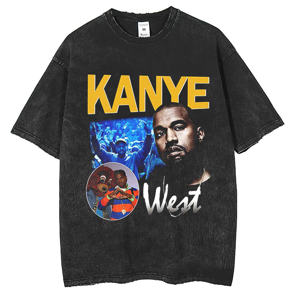 Men's T-shirt Hip Hop Street Wear Harajuku Rap Singer P