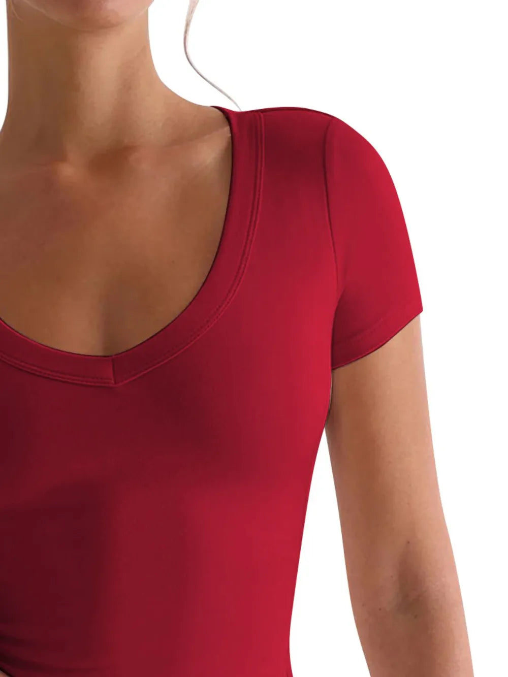 Scoop Neck Short Sleeve T-Shirt