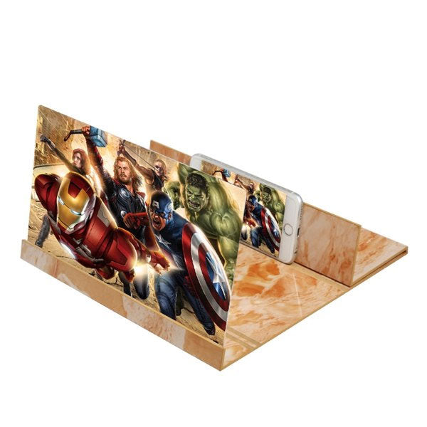 Orsda 12 Wooden 3D Phone Screen Magnifier HD Mobile Amplifier