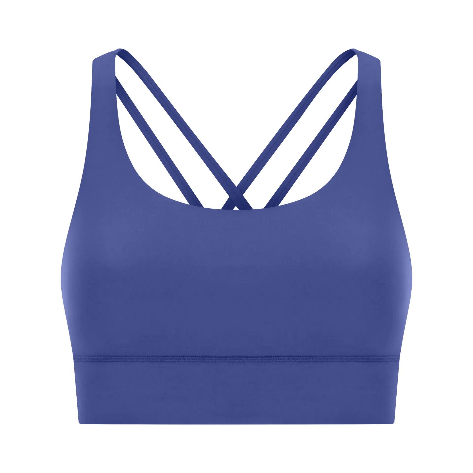 Cross back yoga bra brushed bare high-strength shock-absorbing gathering sports vest for women